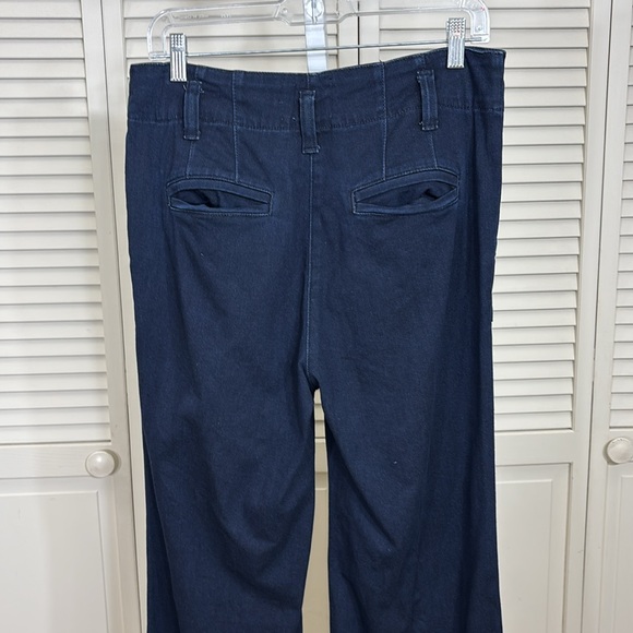 Maeve Dark Blue Flare & Wide Leg Jeans Size 30 - Picture 11 of 16